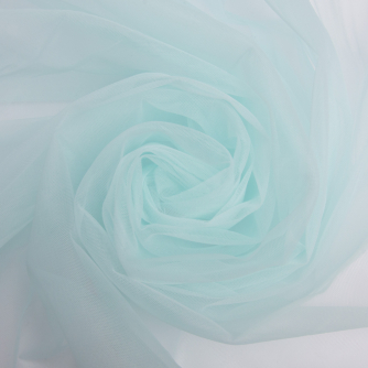 Tulle fabric, 3.0 meters, Euro style V-H23 холодний ментол