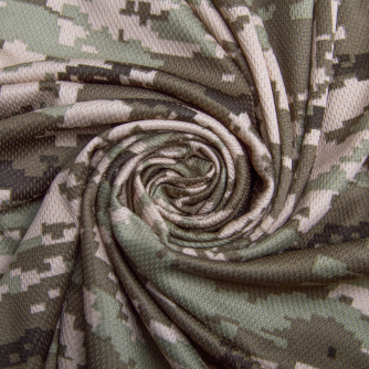 Knitted fabric COOLMAX принт Піксель